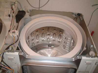 蓋が外れた状態